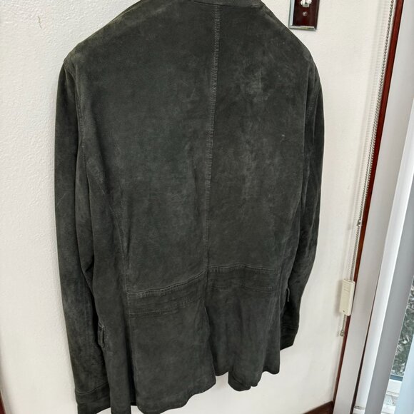 JOHN VARVATOS Oxide Grey Goat Suede Officer's Jacket (sz. 50) MSRP $2298 - Picture 12 of 12